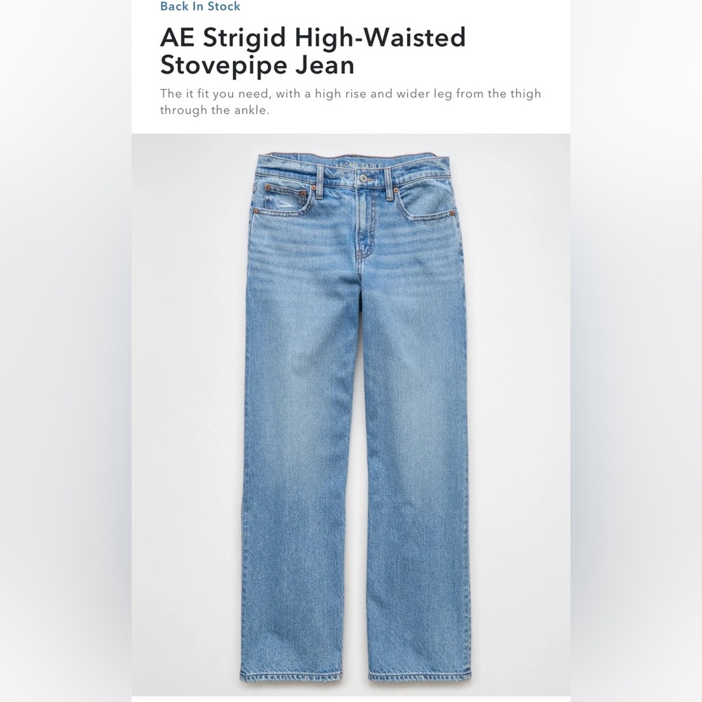 AE Strigid High-Waisted Stovepipe Jean